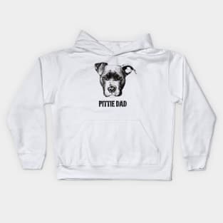 Pittie Dad American Pit Bull Terrier Kids Hoodie